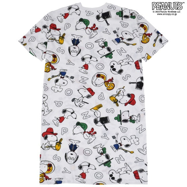 スヌーピー ビッグTシャツ アルファベット 半袖 春夏 PEANUTS s1132-28