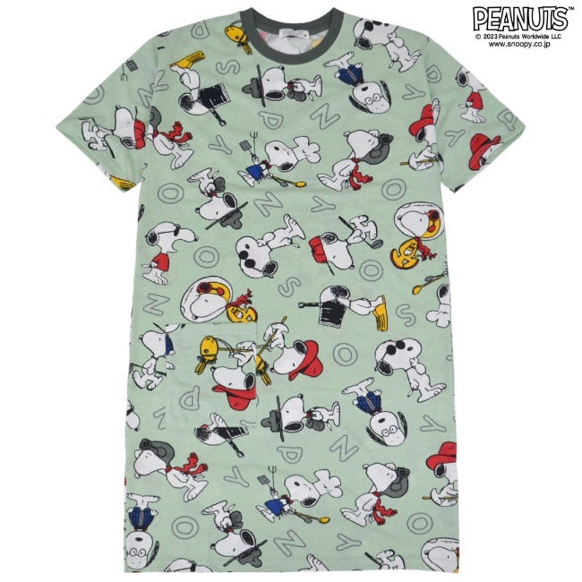 スヌーピー ビッグTシャツ アルファベット 半袖 春夏 PEANUTS s1132-28
