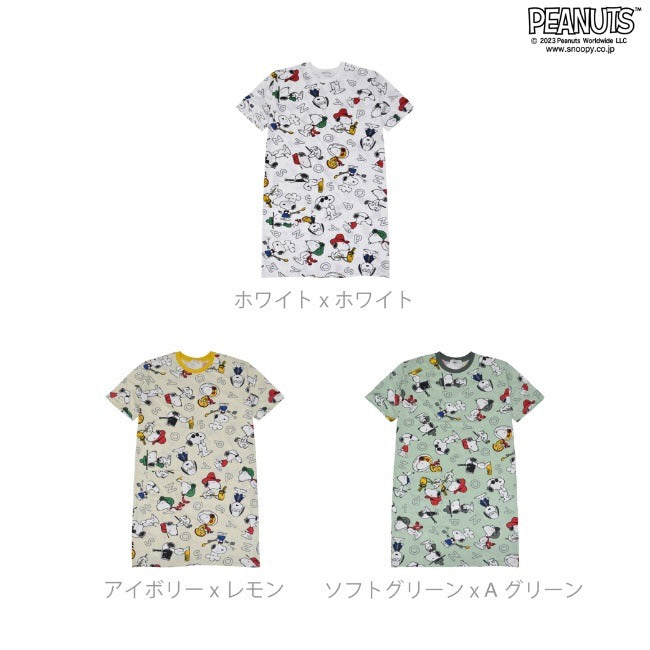 スヌーピー ビッグTシャツ アルファベット 半袖 春夏 PEANUTS s1132-28