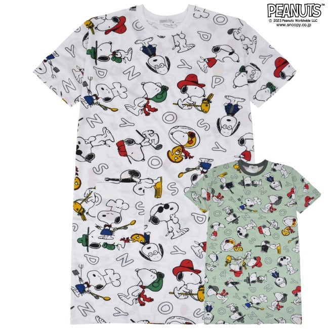 スヌーピー ビッグTシャツ アルファベット 半袖 春夏 PEANUTS s1132-28