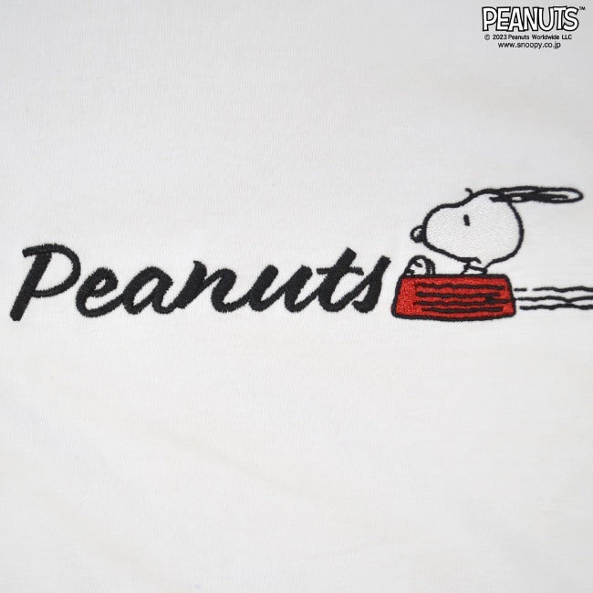 スヌーピー ピーナッツ Tシャツ トップス 半袖 刺繍 ジョークール PEANUTS SNOOPY JOECOOL s1132-30