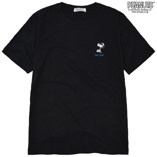 スヌーピー ピーナッツ Tシャツ トップス 半袖 刺繍 ジョークール PEANUTS SNOOPY JOECOOL s1132-30