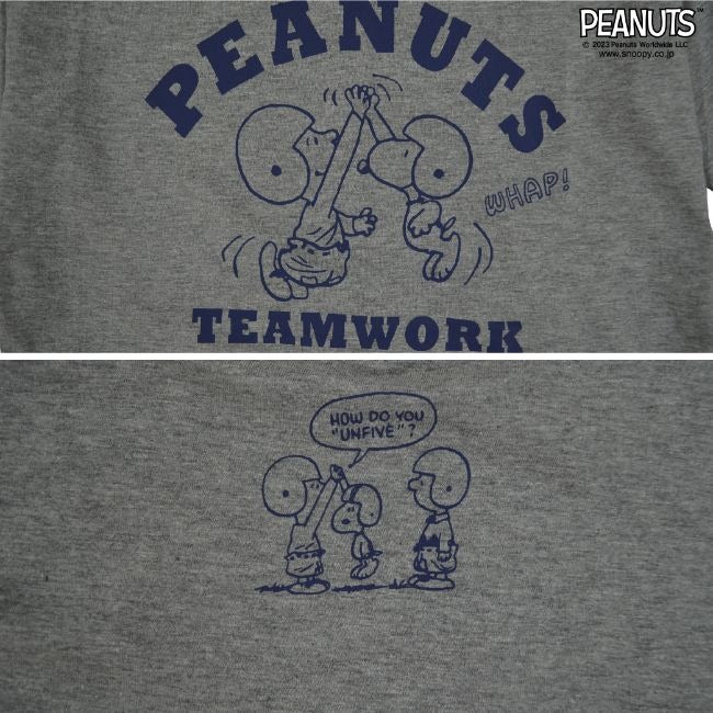 スヌーピー Tシャツ トップス リンガーTシャツ 半袖 プリント SNOOPY PEANUTS s1132-34