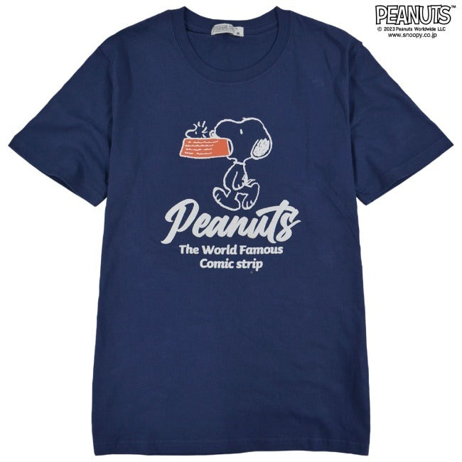 スヌーピー Tシャツ トップスチャーリーブラウン 半袖 プリント SNOOPY PEANUTS s1132-35