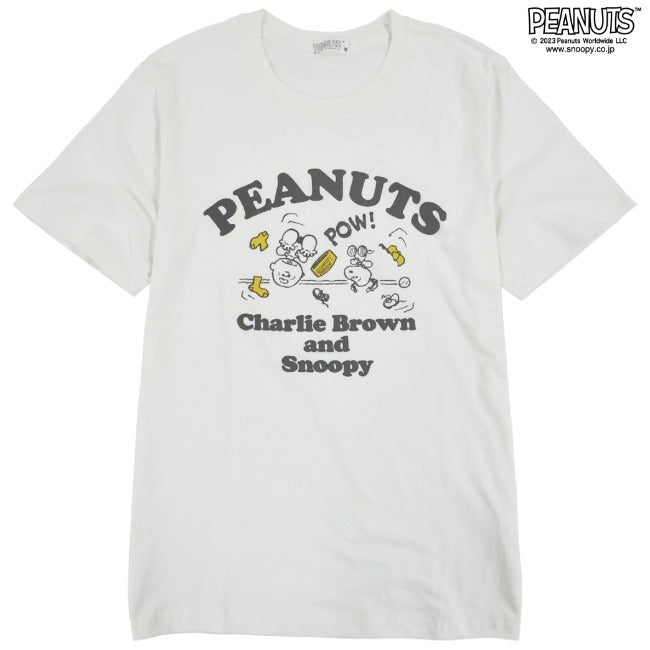 スヌーピー Tシャツ トップスチャーリーブラウン 半袖 プリント SNOOPY PEANUTS s1132-35