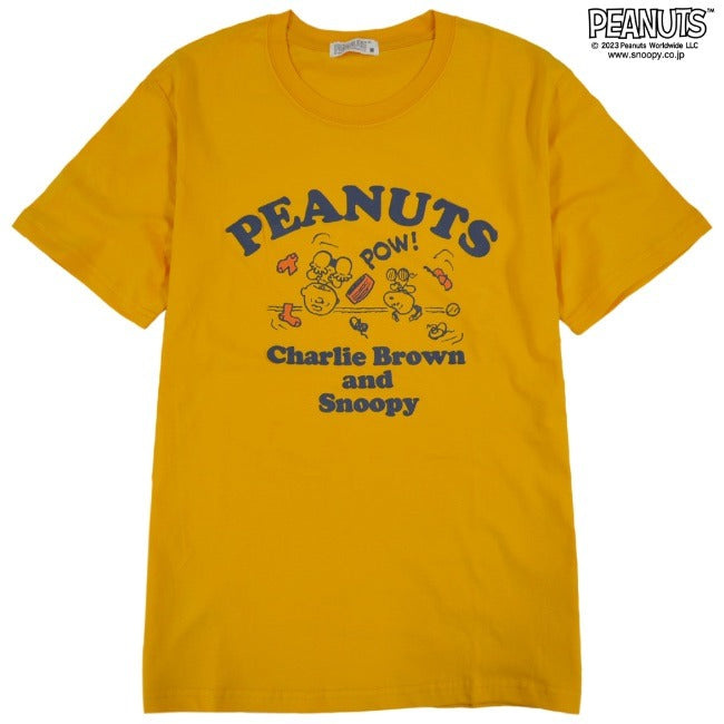 スヌーピー Tシャツ トップスチャーリーブラウン 半袖 プリント SNOOPY PEANUTS s1132-35