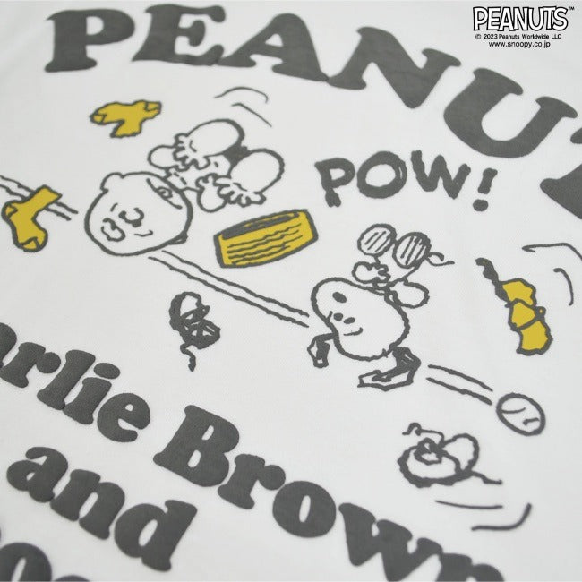 スヌーピー Tシャツ トップスチャーリーブラウン 半袖 プリント SNOOPY PEANUTS s1132-35