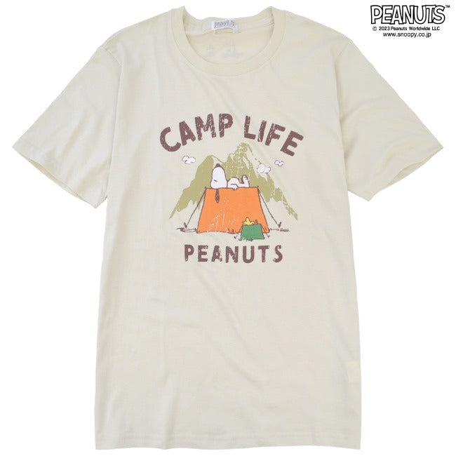 スヌーピー ピーナッツ Tシャツ トップス 半袖 サーフ プリント かすれ PEANUTS SNOOPY s1132-36