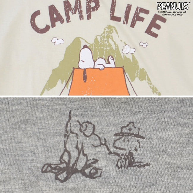 スヌーピー ピーナッツ Tシャツ トップス 半袖 サーフ プリント かすれ PEANUTS SNOOPY s1132-36