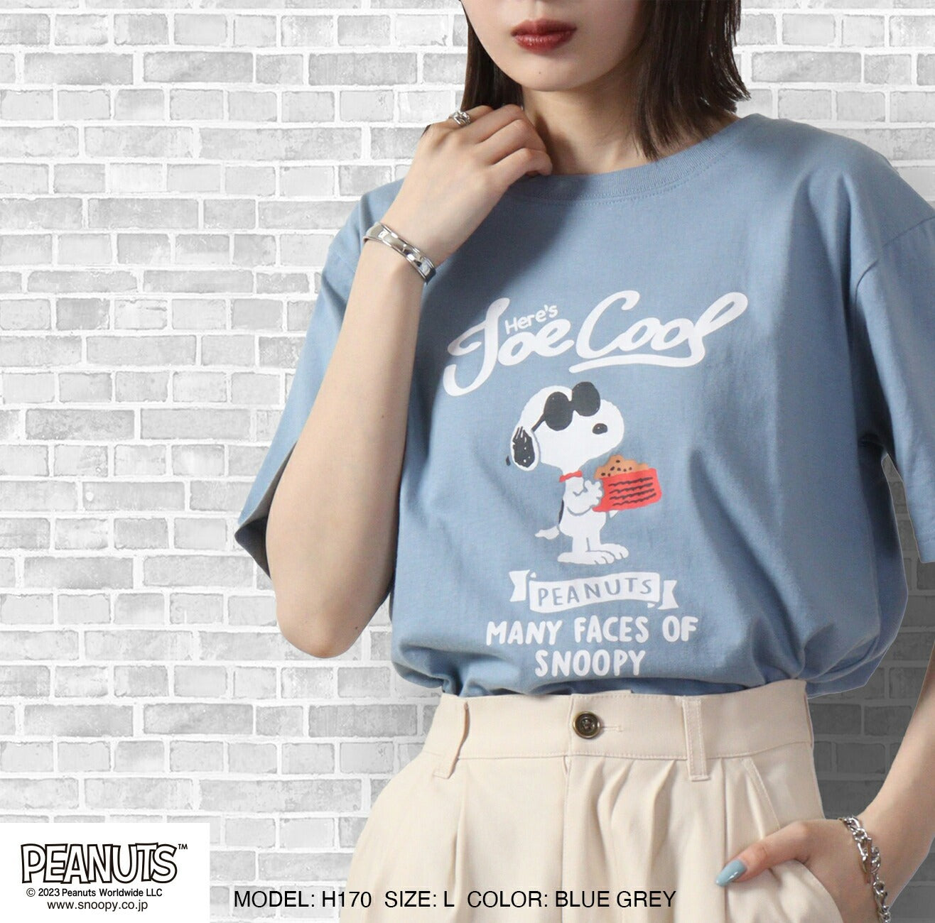 スヌーピー トップス Tシャツ 半袖 オラフ ジョークール チャーリーブラウン ウッドストック SNOOPY PEANUTS s1132-392