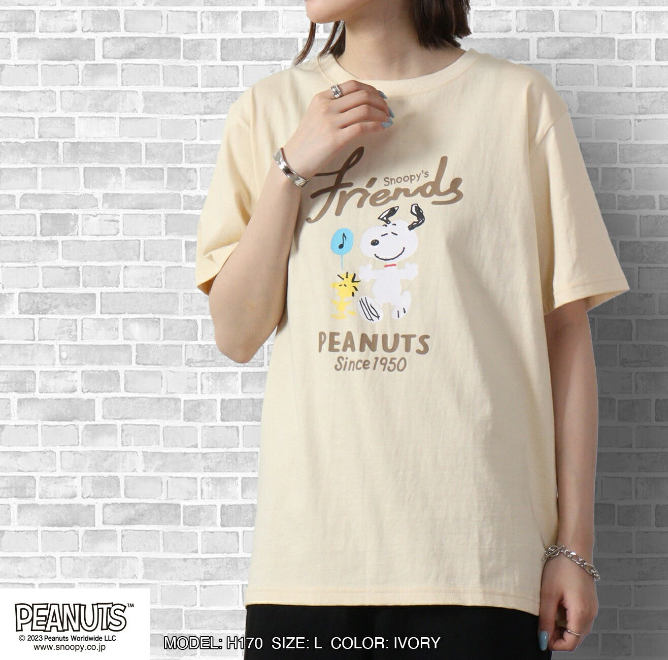 スヌーピー トップス Tシャツ 半袖 オラフ ジョークール チャーリーブラウン ウッドストック SNOOPY PEANUTS s1132-392