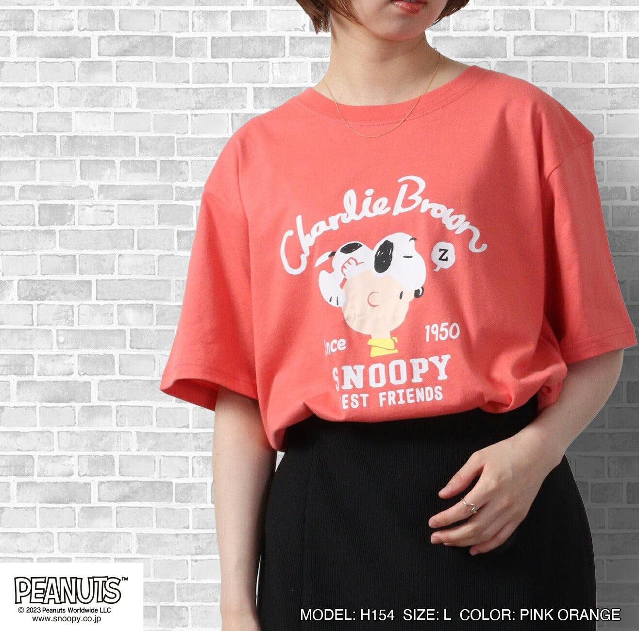 スヌーピー トップス Tシャツ 半袖 オラフ ジョークール チャーリーブラウン ウッドストック SNOOPY PEANUTS s1132-392