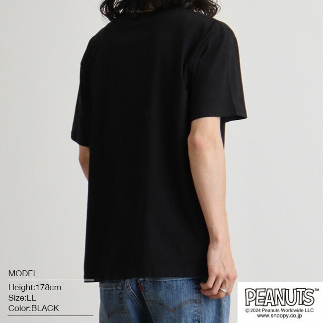 スヌーピー ウッドストック Tシャツ 半袖 刺繍 トップス SNOOPY PEANUTS s1142-128sp