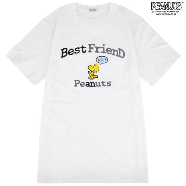 スヌーピー ウッドストック Tシャツ 半袖 刺繍 トップス SNOOPY PEANUTS s1142-128sp