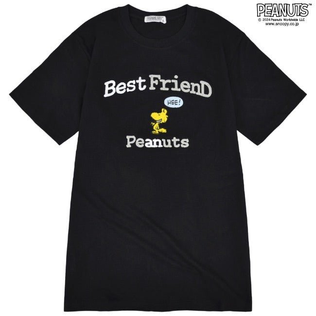 スヌーピー ウッドストック Tシャツ 半袖 刺繍 トップス SNOOPY PEANUTS s1142-128sp