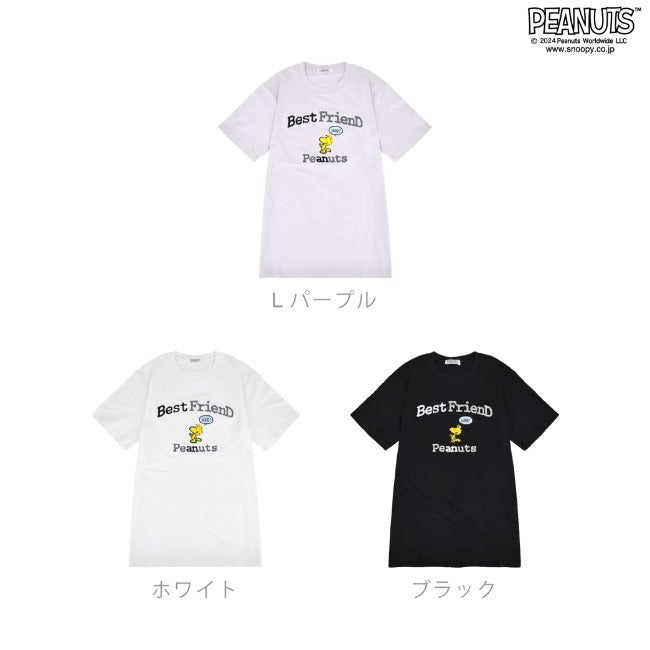 スヌーピー ウッドストック Tシャツ 半袖 刺繍 トップス SNOOPY PEANUTS s1142-128sp