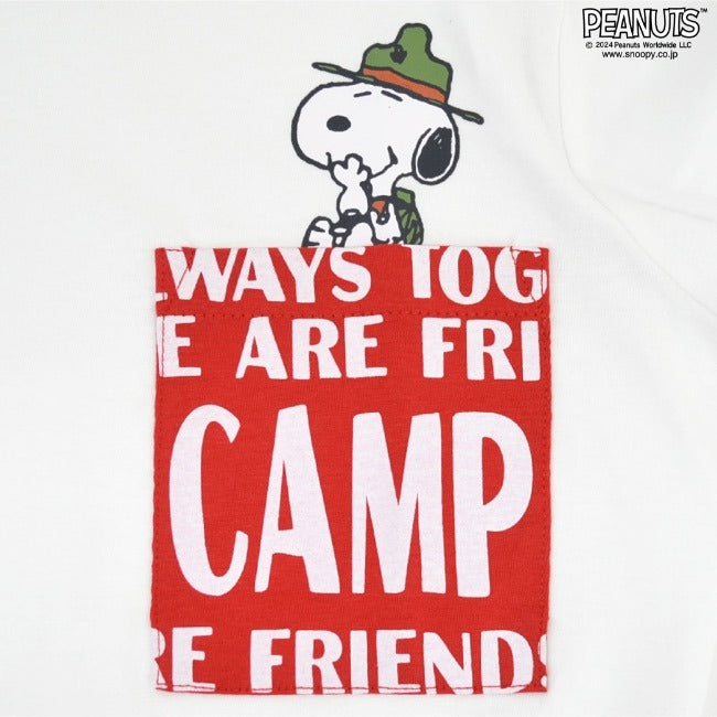 スヌーピー Tシャツ 半袖 トップス ポケット プリント SNOOPY PEANUTS s1142-135sp