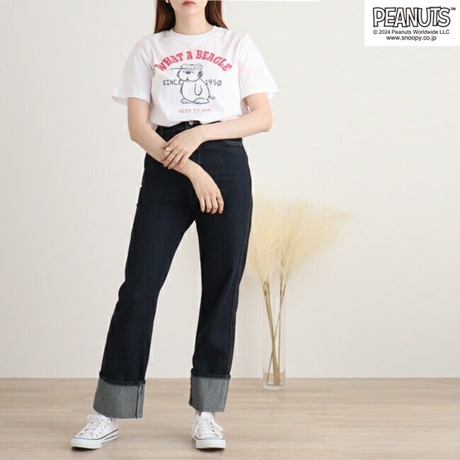 スヌーピー オラフ Tシャツ 半袖 トップス タイダイ プリント SNOOPY PEANUTS s1142-143sp