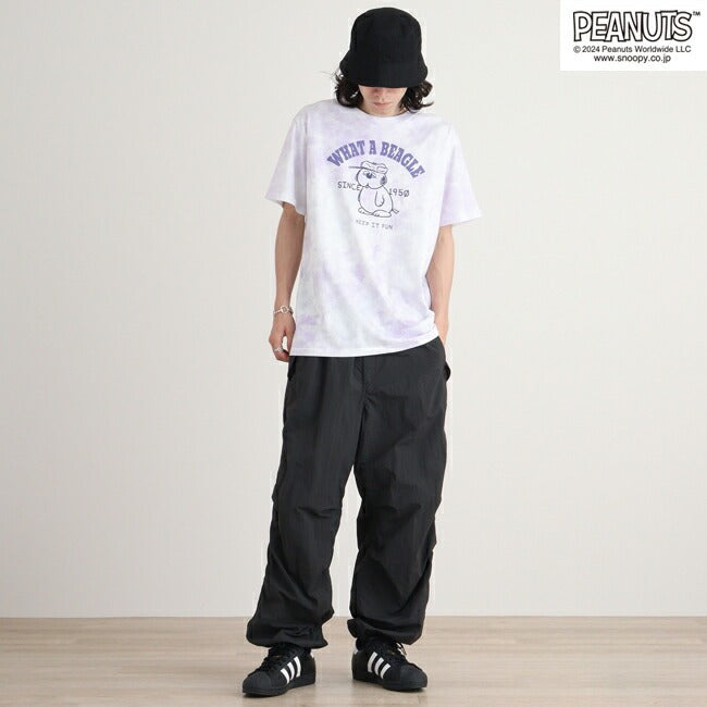 スヌーピー オラフ Tシャツ 半袖 トップス タイダイ プリント SNOOPY PEANUTS s1142-143sp