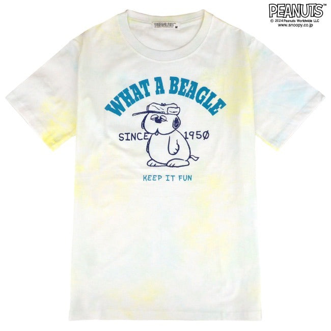 スヌーピー オラフ Tシャツ 半袖 トップス タイダイ プリント SNOOPY PEANUTS s1142-143sp