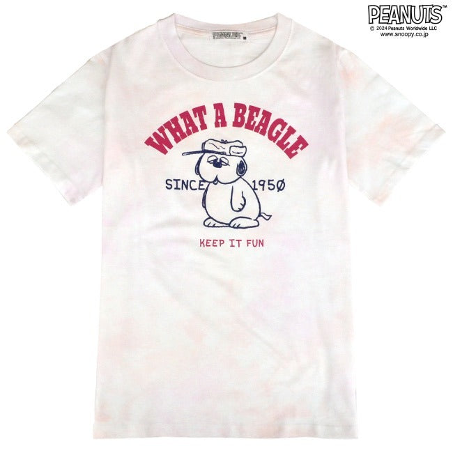 スヌーピー オラフ Tシャツ 半袖 トップス タイダイ プリント SNOOPY PEANUTS s1142-143sp