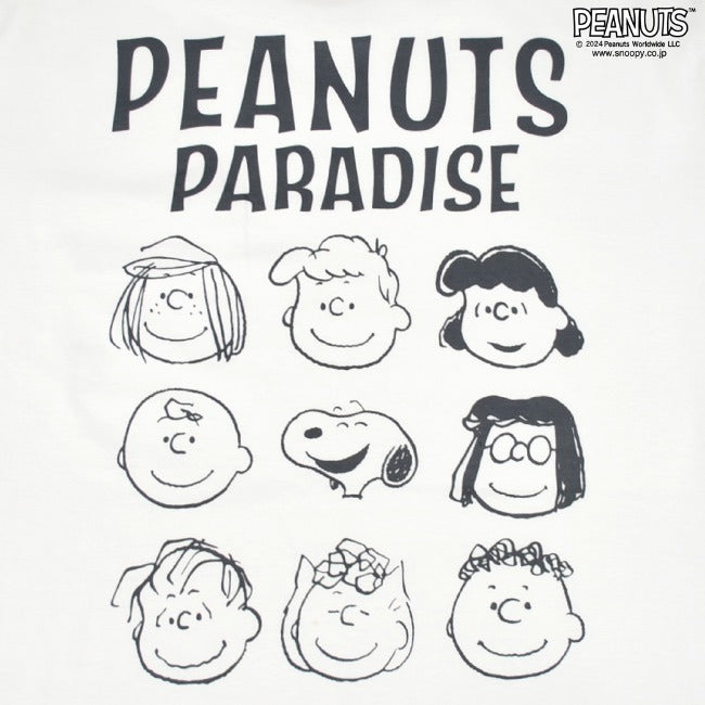 スヌーピー ピーナッツ Tシャツ トップス 半袖 バック プリント 刺繍 SNOOPY PEANUTS s1142-147sp