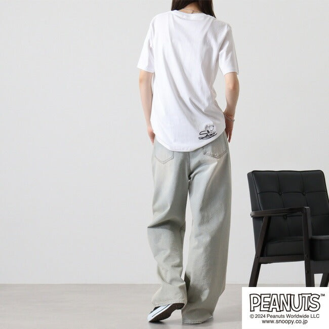 スヌーピー Tシャツ 半袖 トップス オラフ チャーリーブラウン バンド ロック ミュージック プリント SNOOPY PEANUTS s1142-148sp