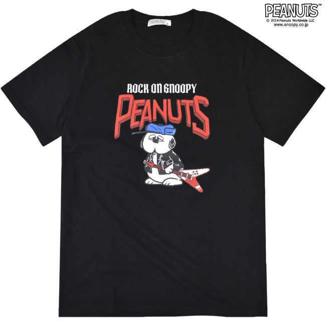 スヌーピー Tシャツ 半袖 トップス オラフ チャーリーブラウン バンド ロック ミュージック プリント SNOOPY PEANUTS s1142-148sp