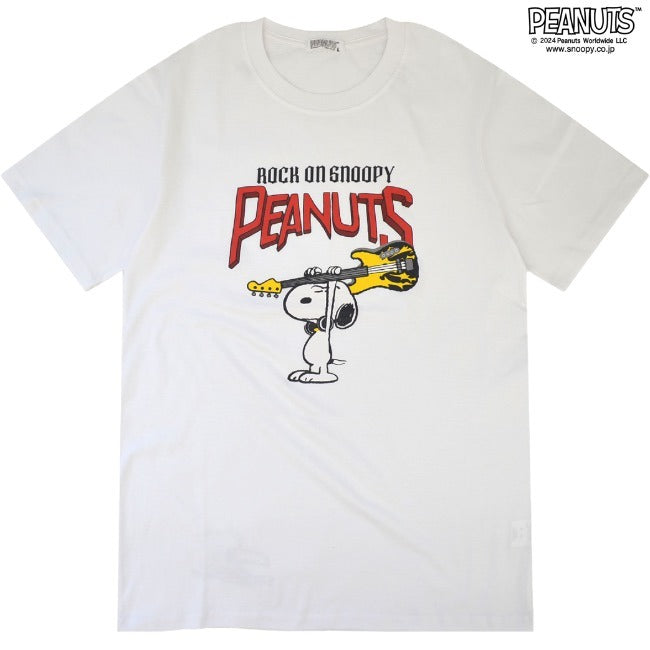 スヌーピー Tシャツ 半袖 トップス オラフ チャーリーブラウン バンド ロック ミュージック プリント SNOOPY PEANUTS s1142-148sp