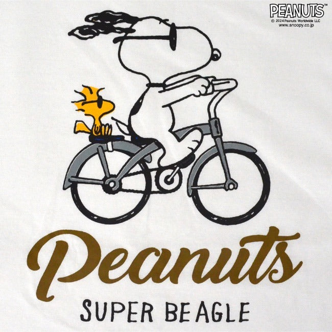 スヌーピー ドローコード 半袖 Tシャツ 春夏秋 ワンポイント PEANUTS SNOOPY s1142-157sp
