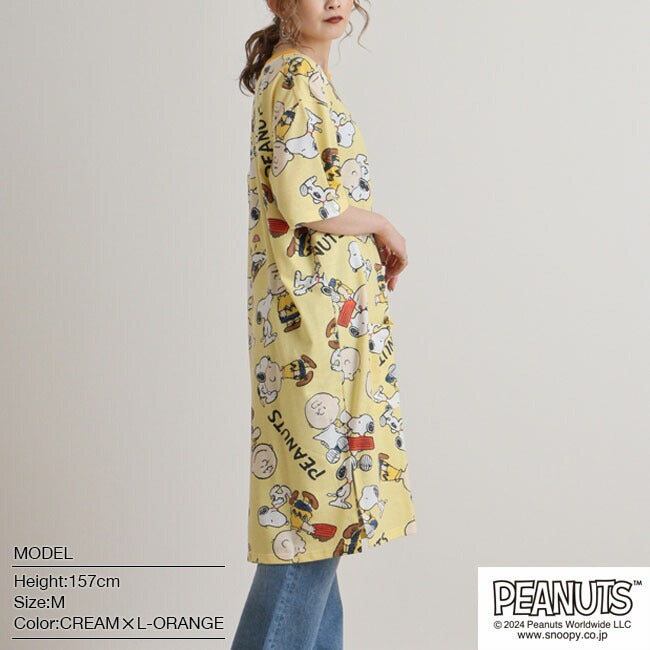 スヌーピー Tシャツ 半袖 トップス BIG オーバーサイズ プリント SNOOPY PEANUTS s1142-162sp