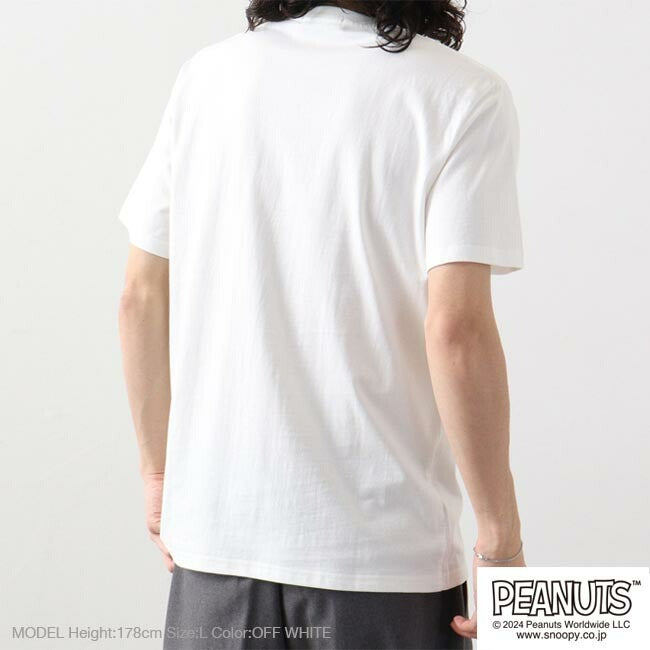 スヌーピー Tシャツ ポケット 半袖 ワンポイント プリントTシャツ SNOOPY PEANUTS s1142-183
