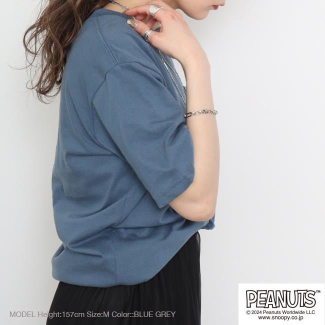 スヌーピー Tシャツ ポケット 半袖 ワンポイント プリントTシャツ SNOOPY PEANUTS s1142-183