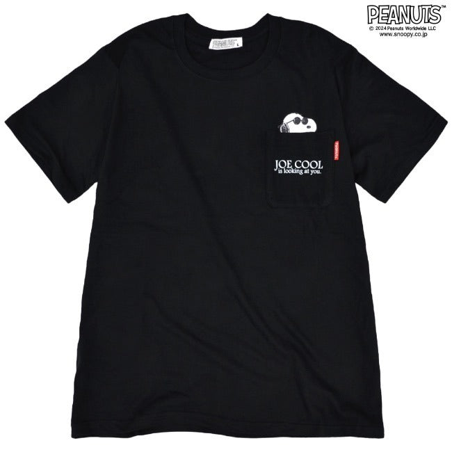 スヌーピー Tシャツ ポケット 半袖 ワンポイント プリントTシャツ SNOOPY PEANUTS s1142-183