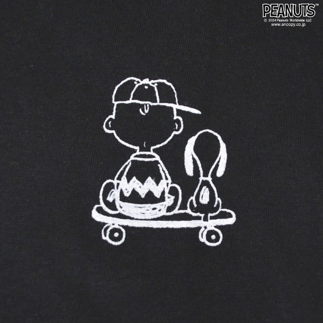 スヌーピー プリント 半袖 Tシャツ スケボー チャーリーブラウン PEANUTS s1142-188