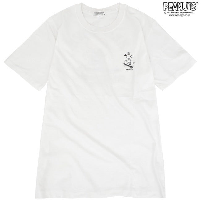 スヌーピー プリント 半袖 Tシャツ スケボー チャーリーブラウン PEANUTS s1142-188