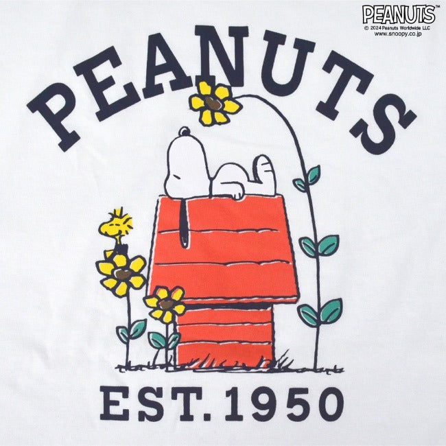 スヌーピー Tシャツ ノースリーブ トップス プリント ウッドストック 夏 SNOOPY PEANUTS s1142-256sp