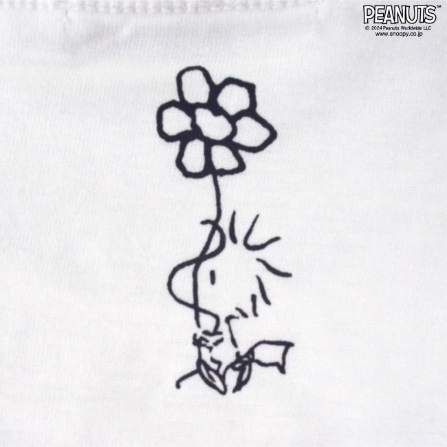 スヌーピー Tシャツ ノースリーブ トップス プリント ウッドストック 夏 SNOOPY PEANUTS s1142-256sp