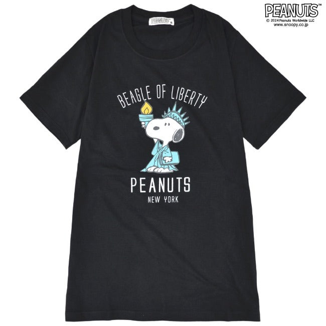 スヌーピー Tシャツ 半袖 トップス 旅行 旅 ニューヨーク プリント SNOOPY PEANUTS s1142-257sp