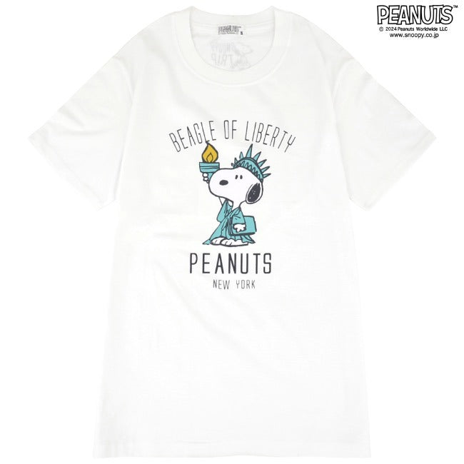 スヌーピー Tシャツ 半袖 トップス 旅行 旅 ニューヨーク プリント SNOOPY PEANUTS s1142-257sp