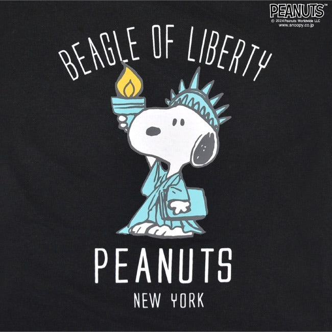 スヌーピー Tシャツ 半袖 トップス 旅行 旅 ニューヨーク プリント SNOOPY PEANUTS s1142-257sp