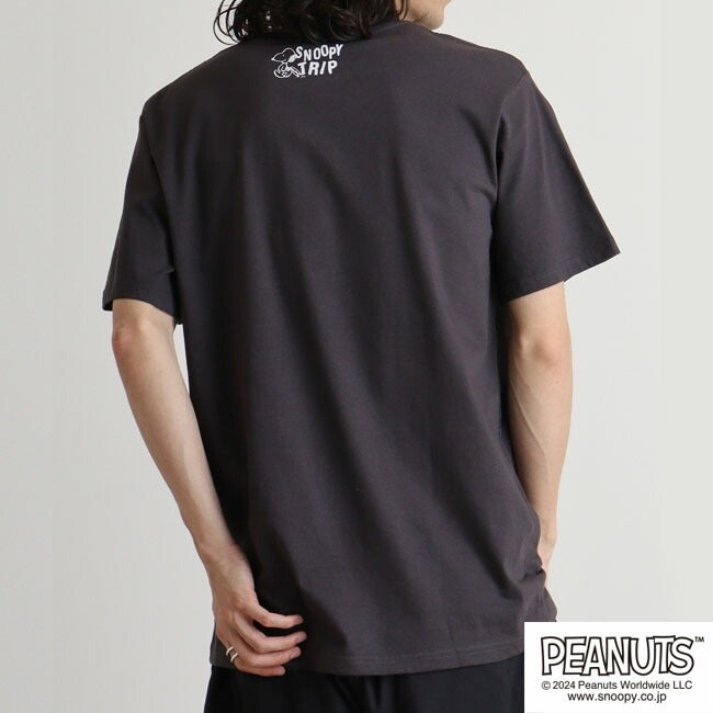 スヌーピー Tシャツ 半袖 トップス 旅行 旅 エジプト ウッドストック プリント SNOOPY PEANUTS s1142-258sp