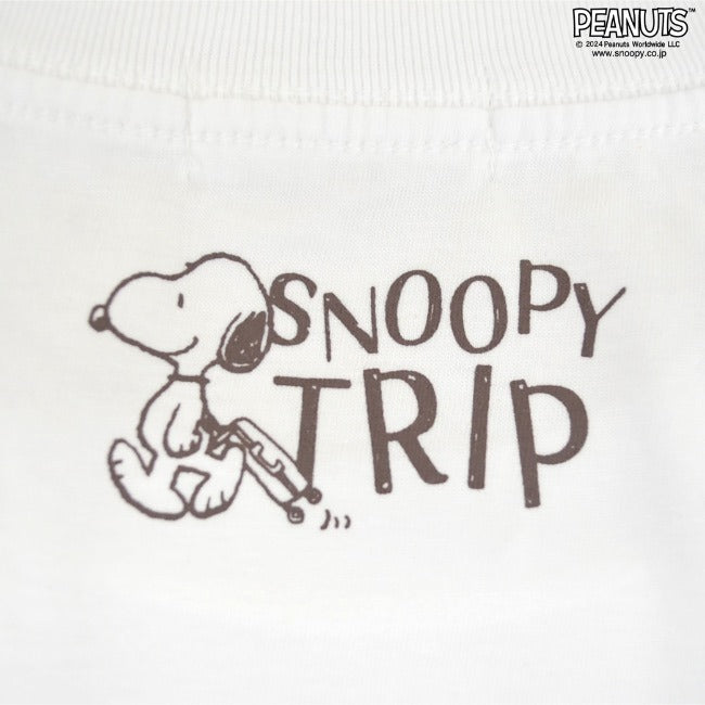 スヌーピー Tシャツ 半袖 トップス 旅行 旅 フランス ウッドストック プリント SNOOPY PEANUTS s1142-259sp