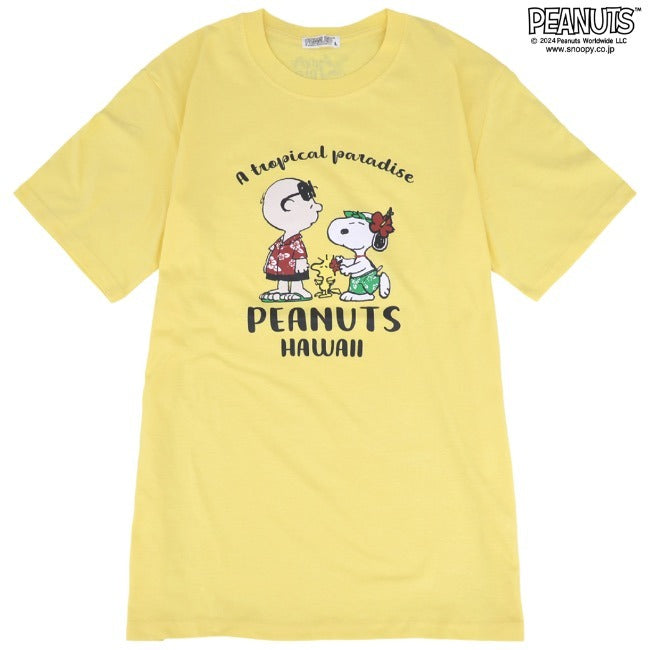 スヌーピー Tシャツ 半袖 トップス 旅行 旅 ハワイ ウッドストック プリント SNOOPY PEANUTS s1142-260sp
