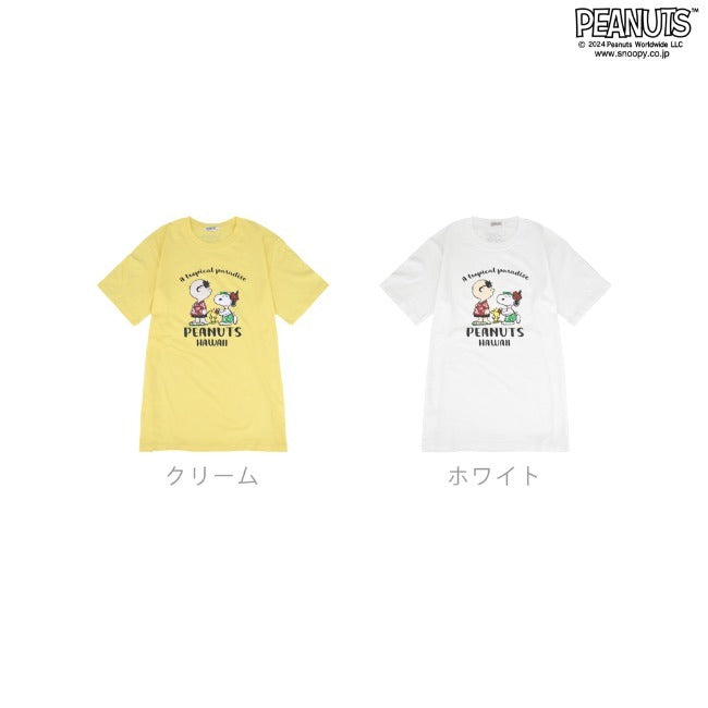 スヌーピー Tシャツ 半袖 トップス 旅行 旅 ハワイ ウッドストック プリント SNOOPY PEANUTS s1142-260sp