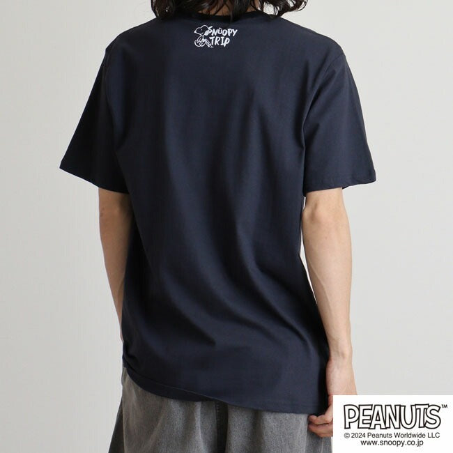スヌーピー Tシャツ 半袖 トップス 旅行 旅 日本 ウッドストック プリント SNOOPY PEANUTS s1142-261sp