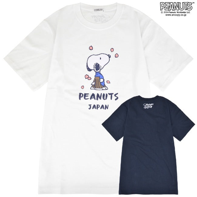 スヌーピー Tシャツ 半袖 トップス 旅行 旅 日本 ウッドストック プリント SNOOPY PEANUTS s1142-261sp