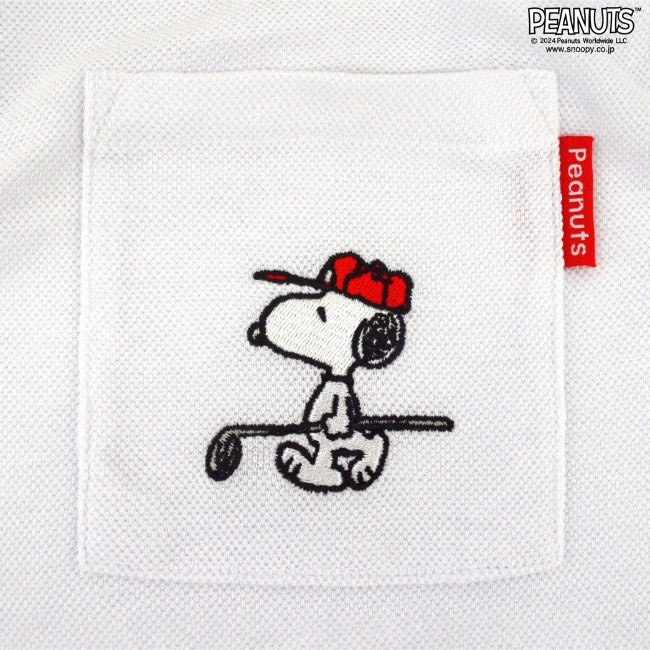 スヌーピー ポロ シャツ 刺繍 ゴルフ ポケット SNOOPY PEANUTS s1142-279sp