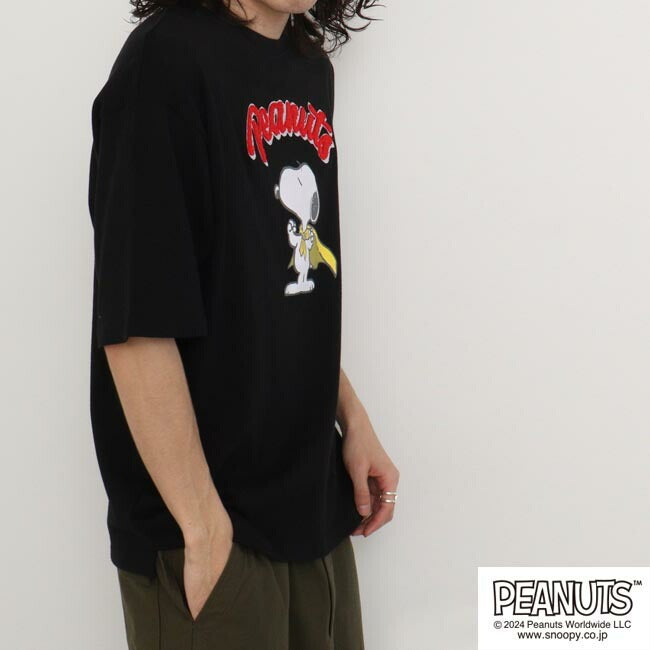 スヌーピー Tシャツ サガラ刺繍 オーバーサイズ シルエット s1142-38sp