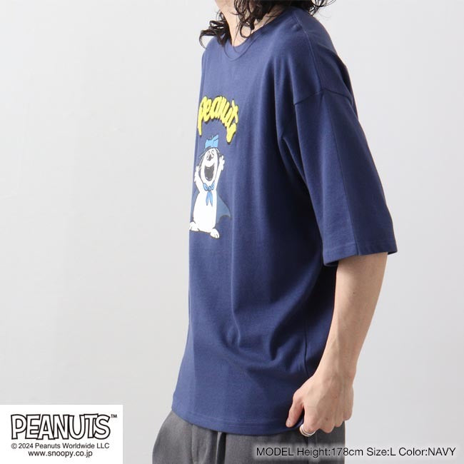 スヌーピー オラフ トップス Tシャツ 半袖 刺繍 プリント PEANUTS SNOOPY s1142-39sp